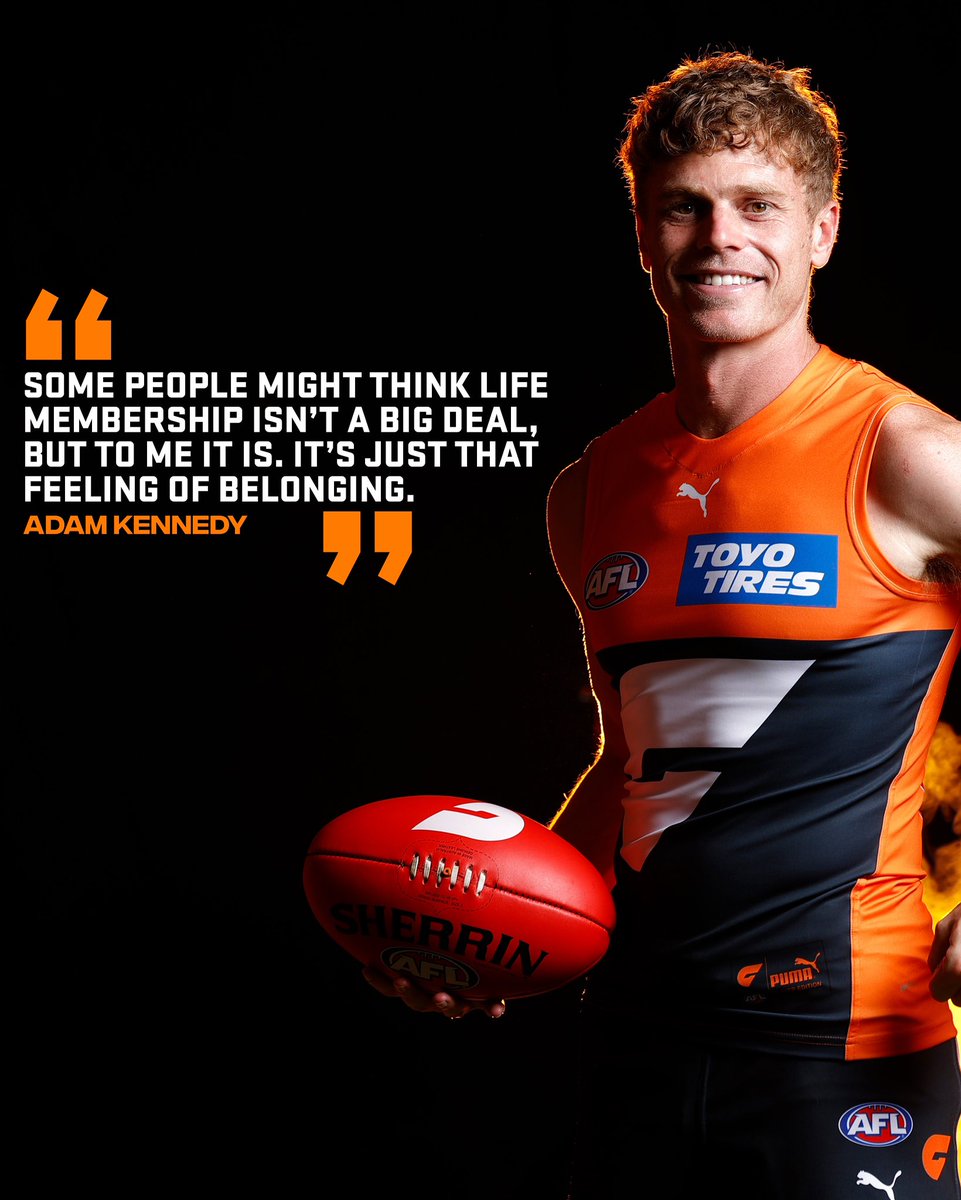 GWSGIANTS's tweet photo. Adam Kennedy on receiving his GIANTS Life Membership 🗣️

Story 📲 https://t.co/ZILSiK3snp #BigBigSound https://t.co/9XBAah3UyK