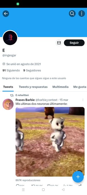 Ah&iacute; ten&eacute;is el perfil, por si le quer&eacute;is decir algo sobre las 2 neuronas que le quedan xD https://t.c<a href="/tag/cachorro"class="tags"><span>#cachorro</span></a><a href="/tag/zendadas"class="tags"><span>#zendadas</span></a><a href="/tag/thelegendofzenda"class="tags"><span>#thelegendofzenda</span></a>