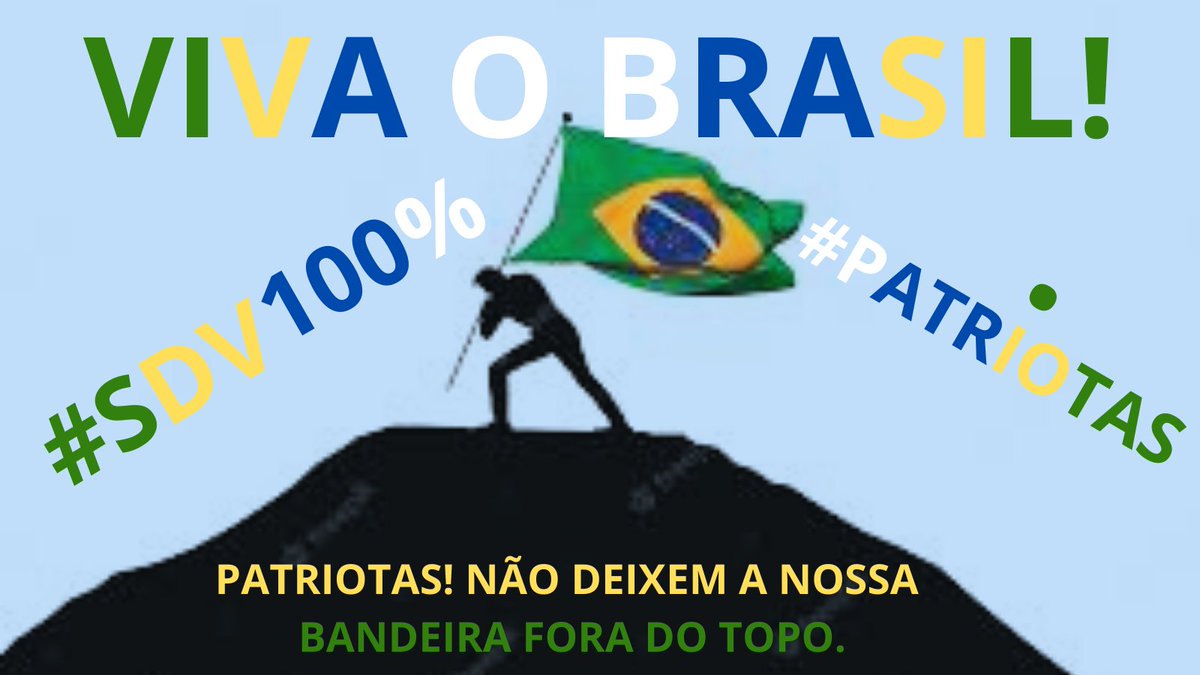 EsvenSena's tweet photo. 🫡🫳🇧🇷#Patriotas deste #País,#Filhos desta #Nação ,Ñ vamos deixar a #NossaBandeiraVerdeAmarela queimar e ser Dstruída p #Corrupção.
🫵😎Lutem p/sua #Terra,lutem p/seus #Ideais,lutem p/ #Justiça e p #Constituição,Ñ as deixem P as #Traças e #Ratos.
#AmigosDoBrasil #ForçaBrasil #SDV https://t.co/fBrzKNlrbN
