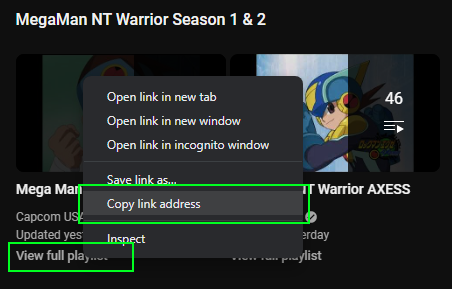 Prof. 9 on Twitter: "Hey you! Want to save those Mega Man NT Warrior  episodes for later viewing? Don't worry! It's easy! 1. Download yt-dlp (the  .exe): https://t.co/8WkSbtXcuD 2. Go to YouTube.