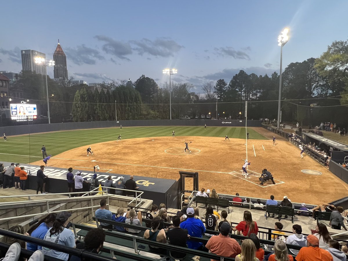 TheRealBJack50's tweet photo. Soooooo good to be back in #ATL & watch all my awesome @GaTechSoftball girls fight & compete!
The final score wasn’t what we #GTSB players, coach, family or fan wanted but to see them FIGHT will pay dividends in the future!
#KeepGrinding to #BeGold 🐝 🥎 ❤️ 🙌💪🤙 https://t.co/O8PTmb8eXn