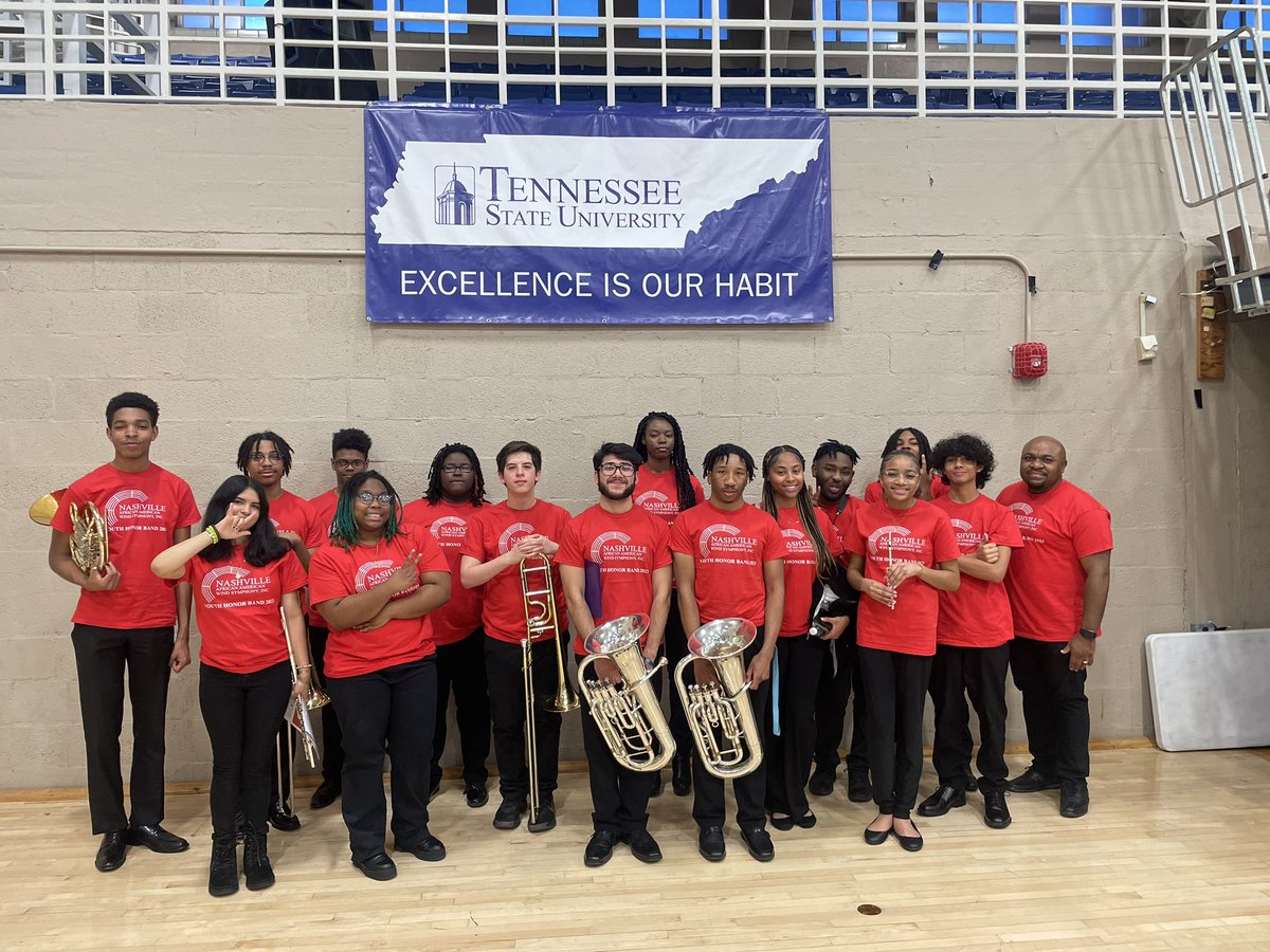 RhythmicRavens's tweet photo. Congratulations to the Cane Ridge Band Members that participated in the @NAAWS_Music Honors Band Performance today @TSUedu https://t.co/g6lWTxhcvS
