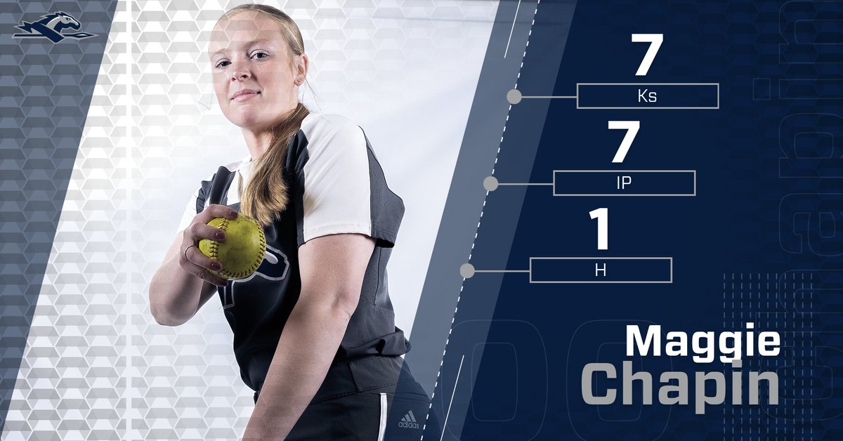 7⃣ Ks and only 1⃣ hit from <a href="/MaggieChapin8/">Maggie Chapin</a> tonight! 👏

#HorsePower || #SaddleUp