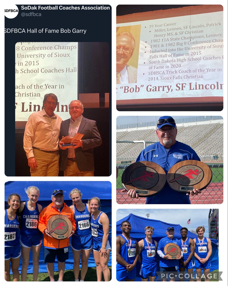 sfc_xc's tweet photo. Here’s the reason we “excused” Coach Garry from Friday’s track practice… he was getting inducted into another Hall of Fame (USF, SDHSCA, SDFBCA)
We’re so blessed to have @bsgarry69 investing in our kids! 💙 https://t.co/ca5eGFf2jR