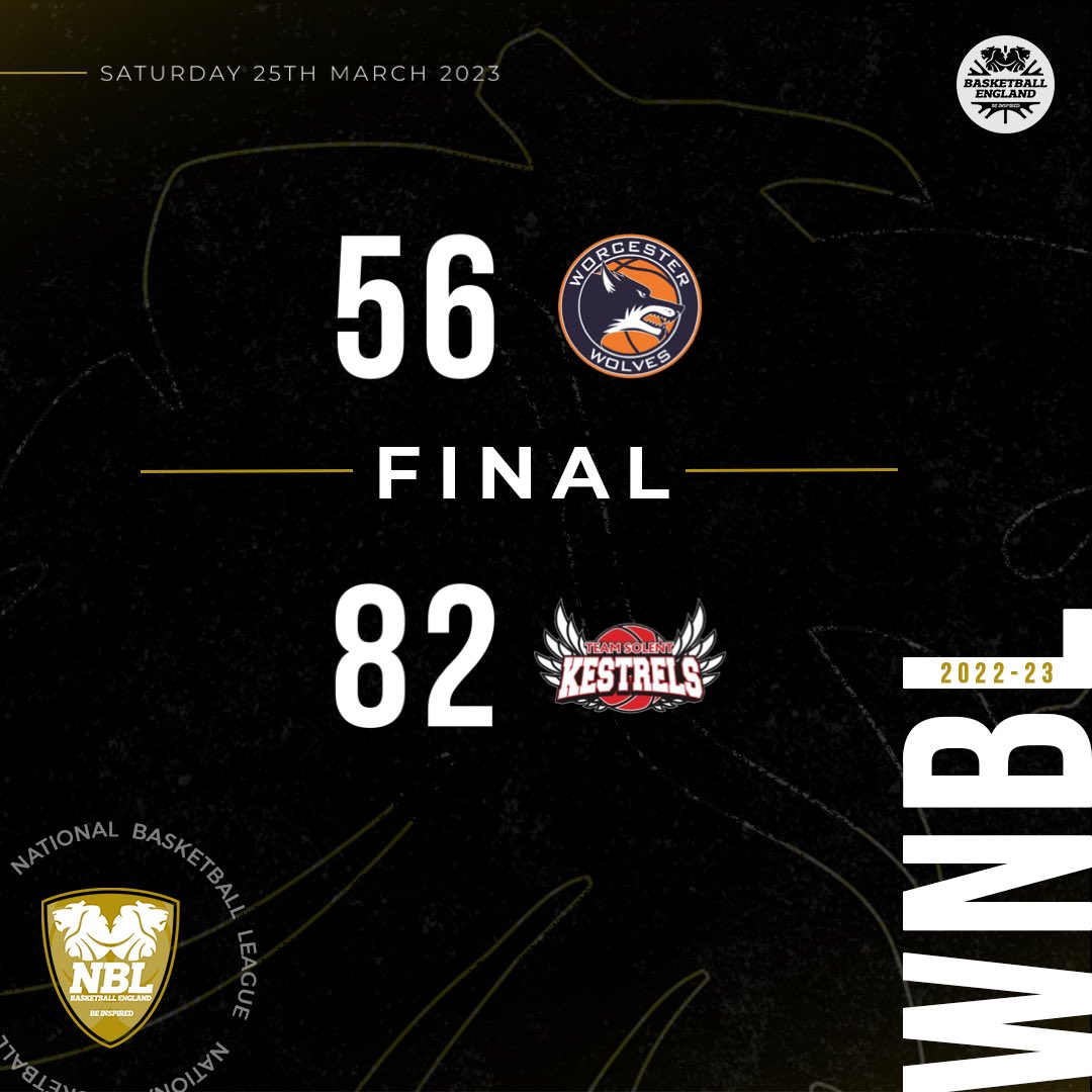 The <a href="/TSKestrelsWBB/">Solent Kestrels WBB</a> claim the D1 regular season title, as a combined 46 points from Faye Endean and Megan Dorney leads them to the win in Worcester!