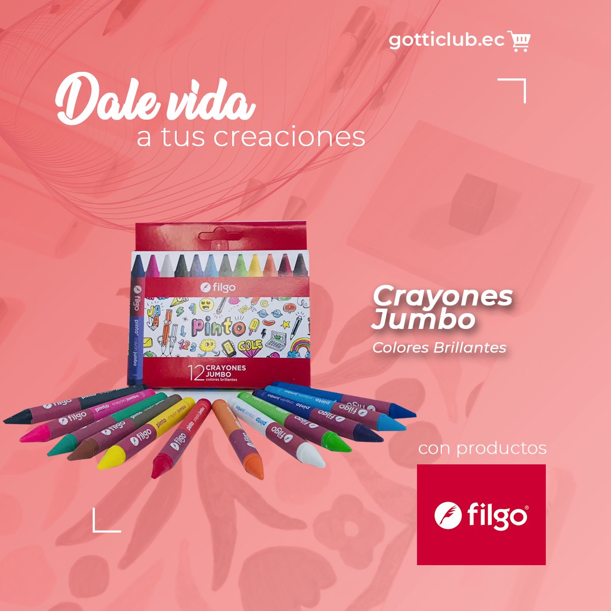 ClubGotti's tweet photo. NUEVA LÍNEA DE PRODUCTOS #FILGO
Acuarelas Escolares Brillantes
Crayones de Cera 
Lápices de Colores Borrables
Marcadores Permanentes
Resaltadores
Esferos de Gel y Glitter
Tienda Online
https://t.co/T7UlkxW1aB
#Filgo #regresoaclases #marcadores #resaltadores #acuarelas #bolígrafos https://t.co/6DEeijkcdH