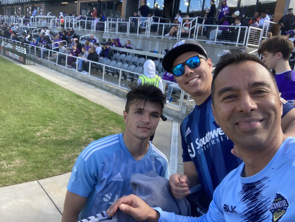 gvilla123's tweet photo. @eplocomotivefc wins 3-0. I think we were the only El Paso fans here. Maybe we brought good luck! @GTR_Evo. Way to go Locos. Thanks to Denys for coming over to say hello. https://t.co/tuNJw3Wk4f