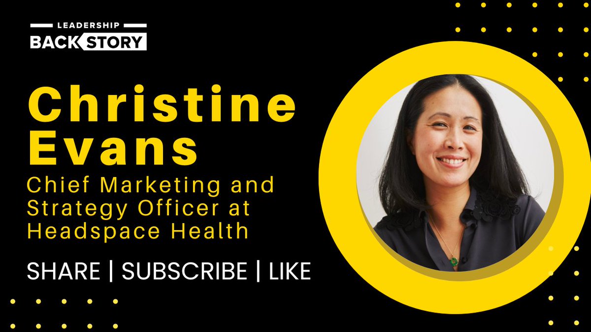 🌟 Ever wondered how one goes from fashion to health marketing? 

Listen to Christine Evans (<a href="/chsuevans/">Christine Hsu Evans</a>) on the Leadership Backstory podcast as she talks about her journey to <a href="/Headspace/">Headspace</a> Health! 🎧 #HeadspaceHealthCMO #LeadershipInspiration

bit.ly/40lwpUc