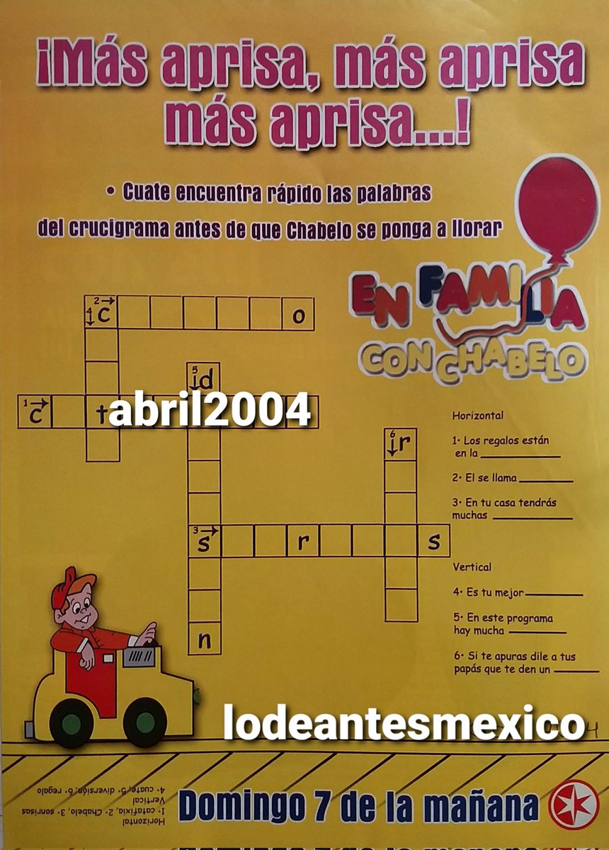 ayamcar's tweet photo. Publicidad impresa año 2004 del programa #EnFamiliaConChabelo #adioschabelo #Televisa #PorSiempreChabelo
#lodeantesmexico https://t.co/Dnt4XMP4Ts