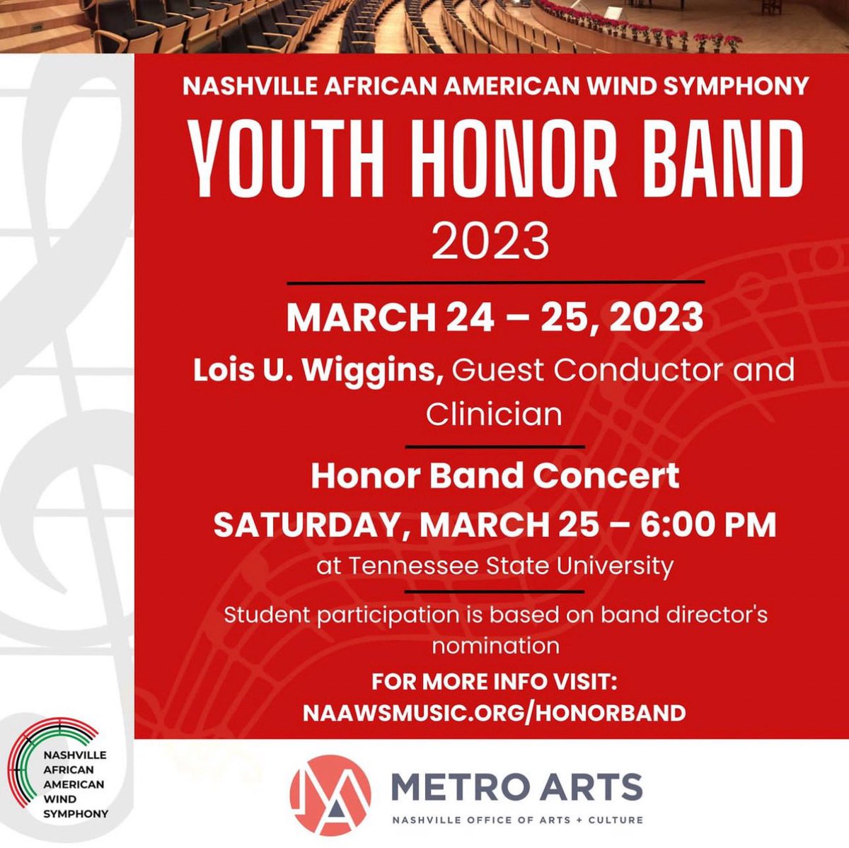 NAAWS_Music's tweet photo. Today we are thrilled to host local high school band students for our first Youth Honor Band! If you are free today, feel free to come and support these amazing students. Thank you directors and students for participating in this special event! https://t.co/EaaAOu2Dck