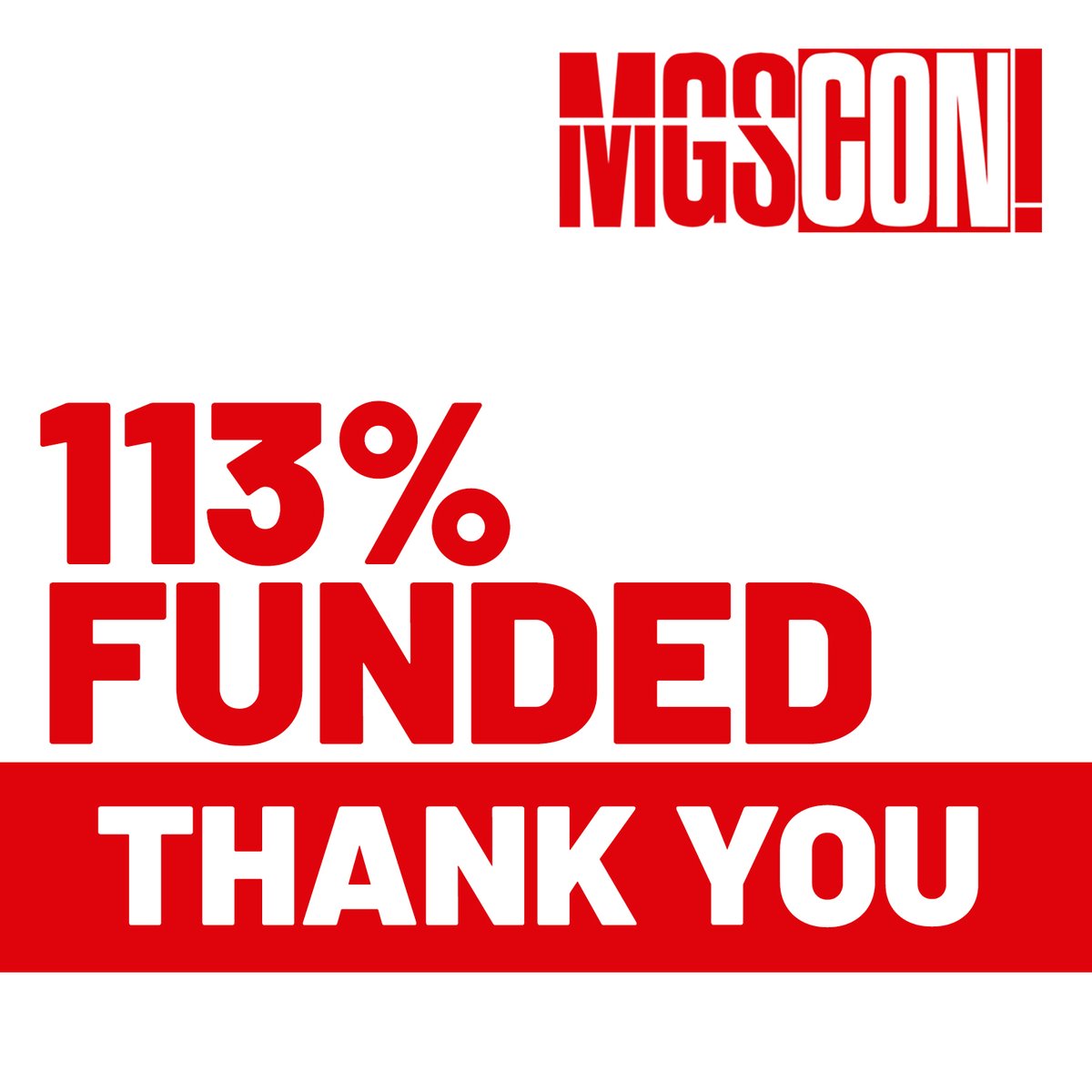 MGSCON's tweet photo. We thank our 209 generous backers who raised $2K OVER our goal to make MGSCON a reality. We are truly moved by how the community came together and rallied in support. Thank you and stay tuned... we're just getting started https://t.co/f7pAeI1uWA