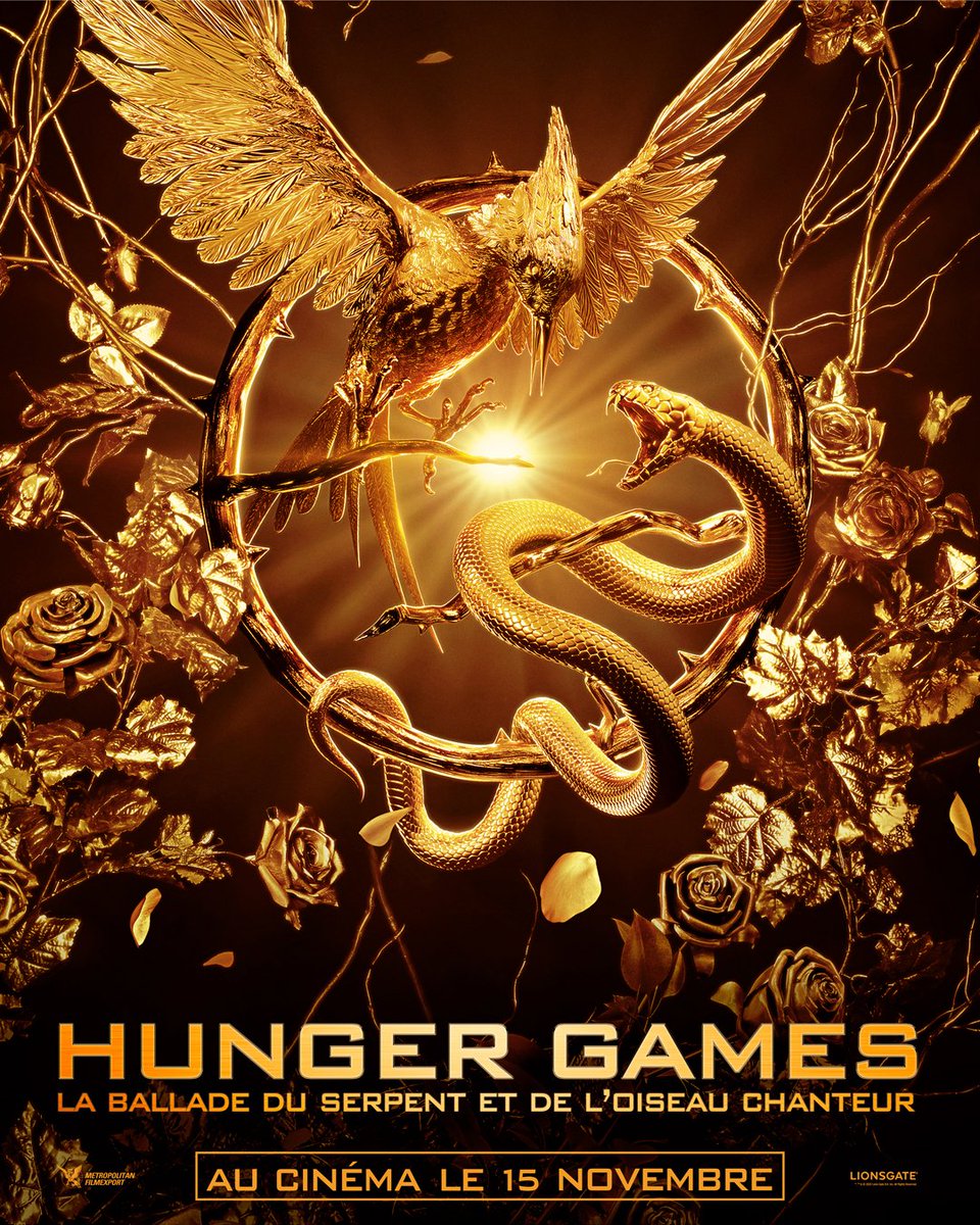 Hunger Games: La Ballade du serpent et de l'oiseau chanteur, le 15 novembre au cinéma.🐍