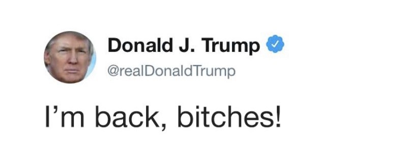 Old Trump Tweets is back! 
#TRUMP2024ToSaveAmerica #TRUMP2024