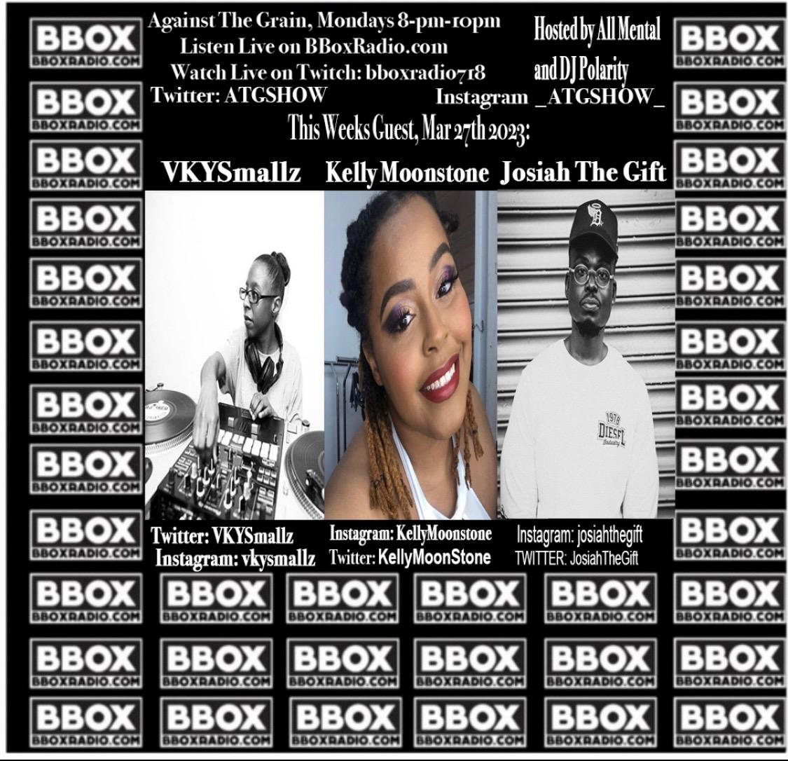 DarkPolocious's tweet photo. This Monday night is all about @ATGSHOW with special appearances by @VKYSmallz @KellyMoonstone and @JosiahTheGift. Hosted by @Allmental alongside yours truly. Streaming live 8PM-10PM @BBOX_Radio Call in @ (718)577-2855 #hiphop #fallinlovewithradioagain #bboxradio https://t.co/x8988XdZUf
