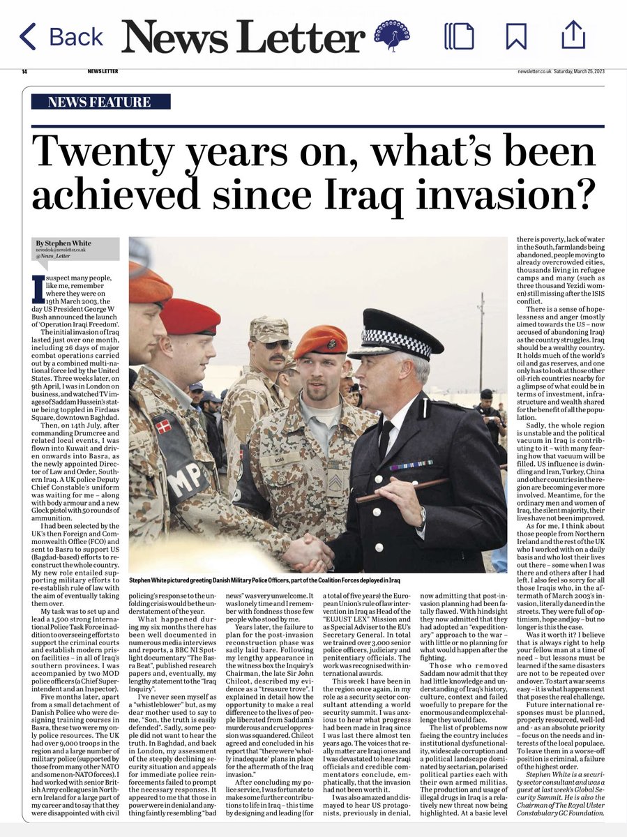 From our Chairperson … in today’s ⁦<a href="/News_Letter/">Belfast News Letter</a>⁩