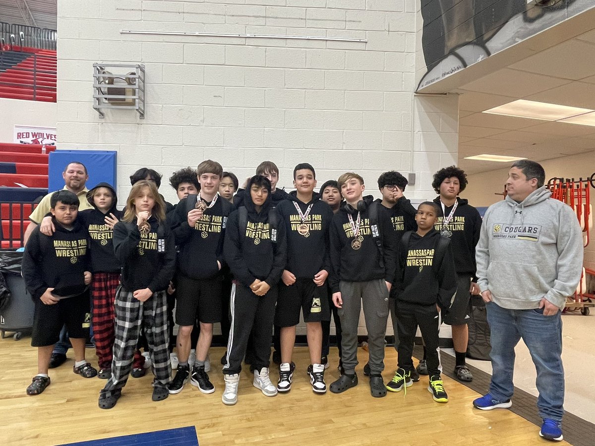 Congratulations to our wrestlers who took home a bunch of medals at regionals! <a href="/MPCougars/">MPark Athletics</a> <a href="/MpMiddle/">Manassas Park Middle School</a>