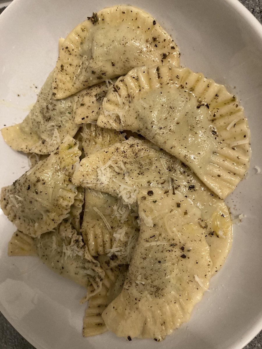 JoHol06's tweet photo. @jamieoliver Me and my husband made Gennaro’s spinach &amp; ricotta pasta! Not bad for our first attempt…😋x https://t.co/jcIz9hrkqH