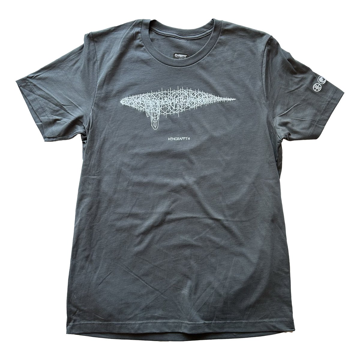 engrafft's tweet photo. The new Whalesong Wavelength Tee has breached the #ENGRAFFT line🐋 This unique whale themed tee is inspired by #whalesongs and ‘seas’ my #Wiredrips Living Style formed into a #whale shaped #soundwave. This shirt is super soft and hand printed. Shop online➡️https://t.co/PVnUdWJLwC https://t.co/2U0t5eIba9