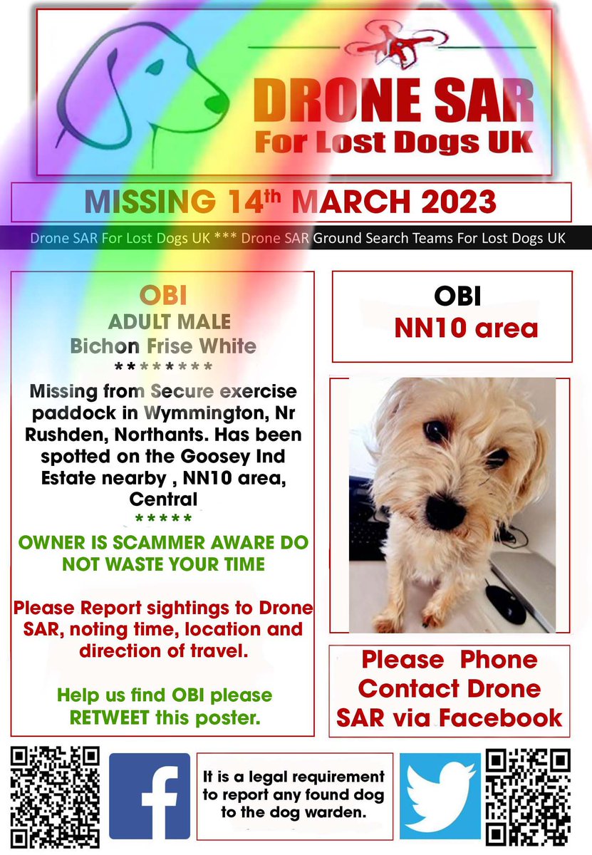sar_dogs's tweet photo. #RIPObi Sadly Obi didn't make it back home, our hearts and thoughts go out to his family at this sad time π’π #RIP #RainbowBridge #DroneSAR https://t.co/JzA3Ffvm5S