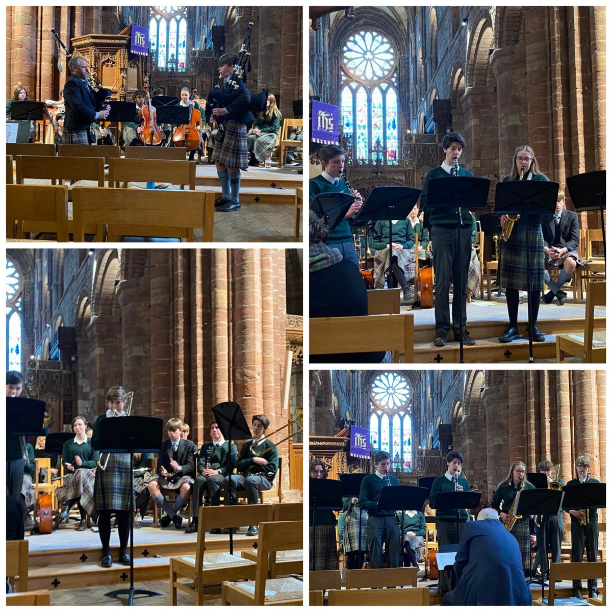 GstounMusic's tweet photo. The Music Tour enjoyed the amazing accoustics of St Magnus Cathedral, Kirkwall today, a brilliant experience to perform in such a historic setting.
#music #instrumentallessons #musictour #bagpipes #whistle #strings #vocal #voice #woodwind #brass #piano #outofclassroomlearning https://t.co/WqBsy7KnhU