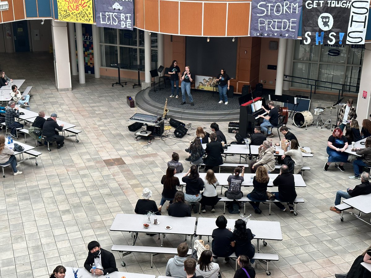 Skyview Music Showcase in full force! All ensembles taking the stage, at this great community event! #MusicInOurSchoolsMonth #SHSMakeYourMark #artsarecore