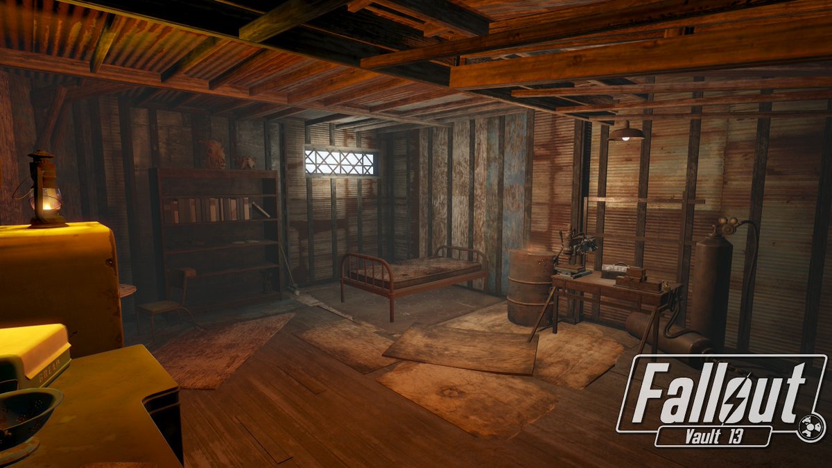 FalloutVault13's tweet image. Enjoy this early look at some of the interiors you'll find in Junktown, courtesy of the very talented @nickybonestein!