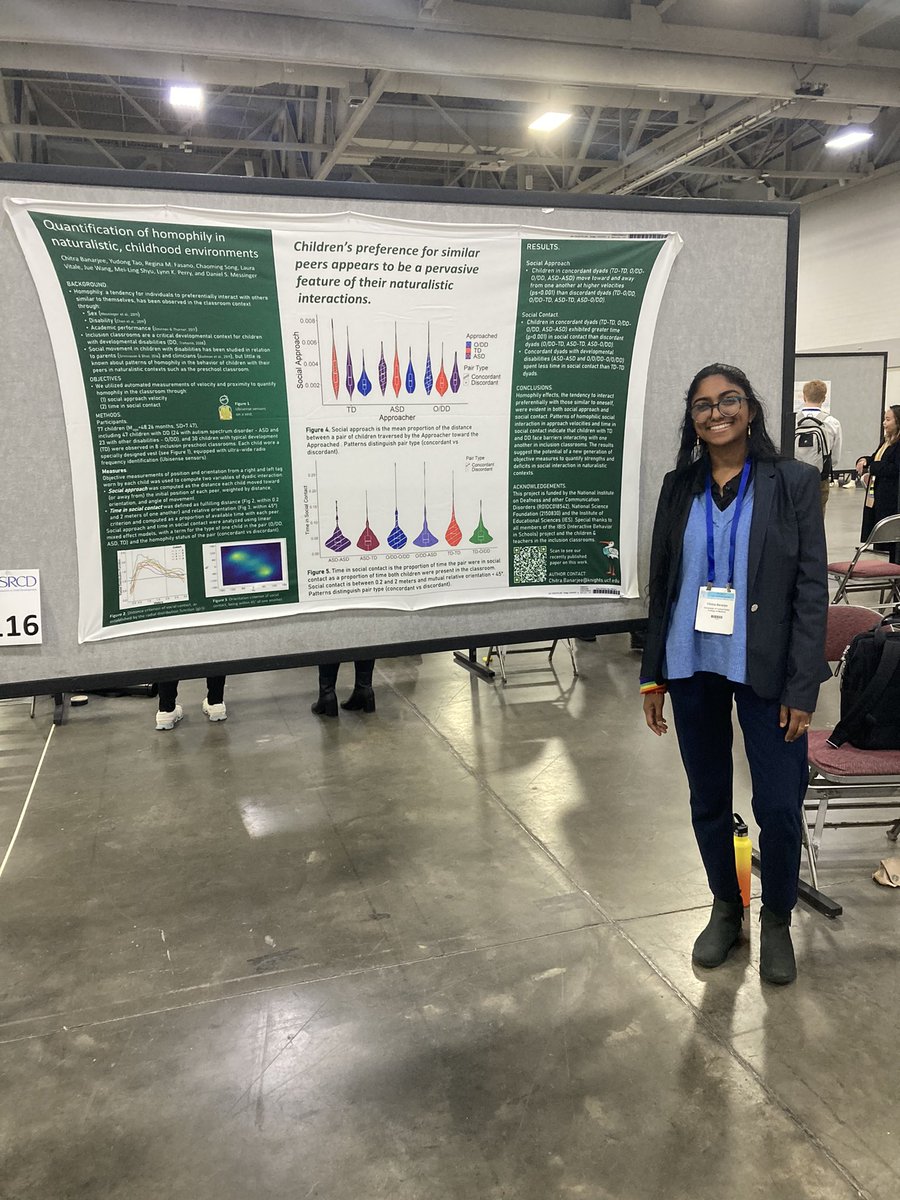 Thanks to everyone who stopped by and asked questions today! Had a great time presenting this work at #SRCD2023