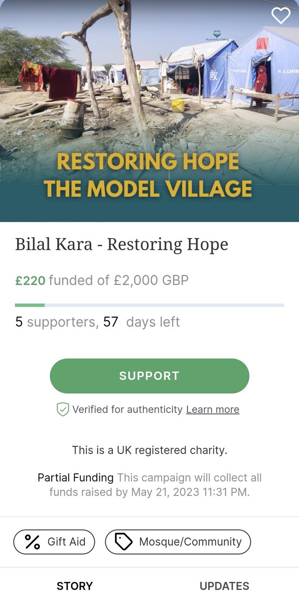 Bilal180699's tweet photo. Salaam, i am fundraising this Ramadan for a village in pakistan called : Muhammad Umar Dalwani Village. 🇵🇰🇵🇰
We aspire to help bring hope to people by rebuilding their lives with new homes, school, water, medical &amp; livelihood.

Click the link to donate:

https://t.co/aKqDBX0EGD https://t.co/DtSg9RkRGH