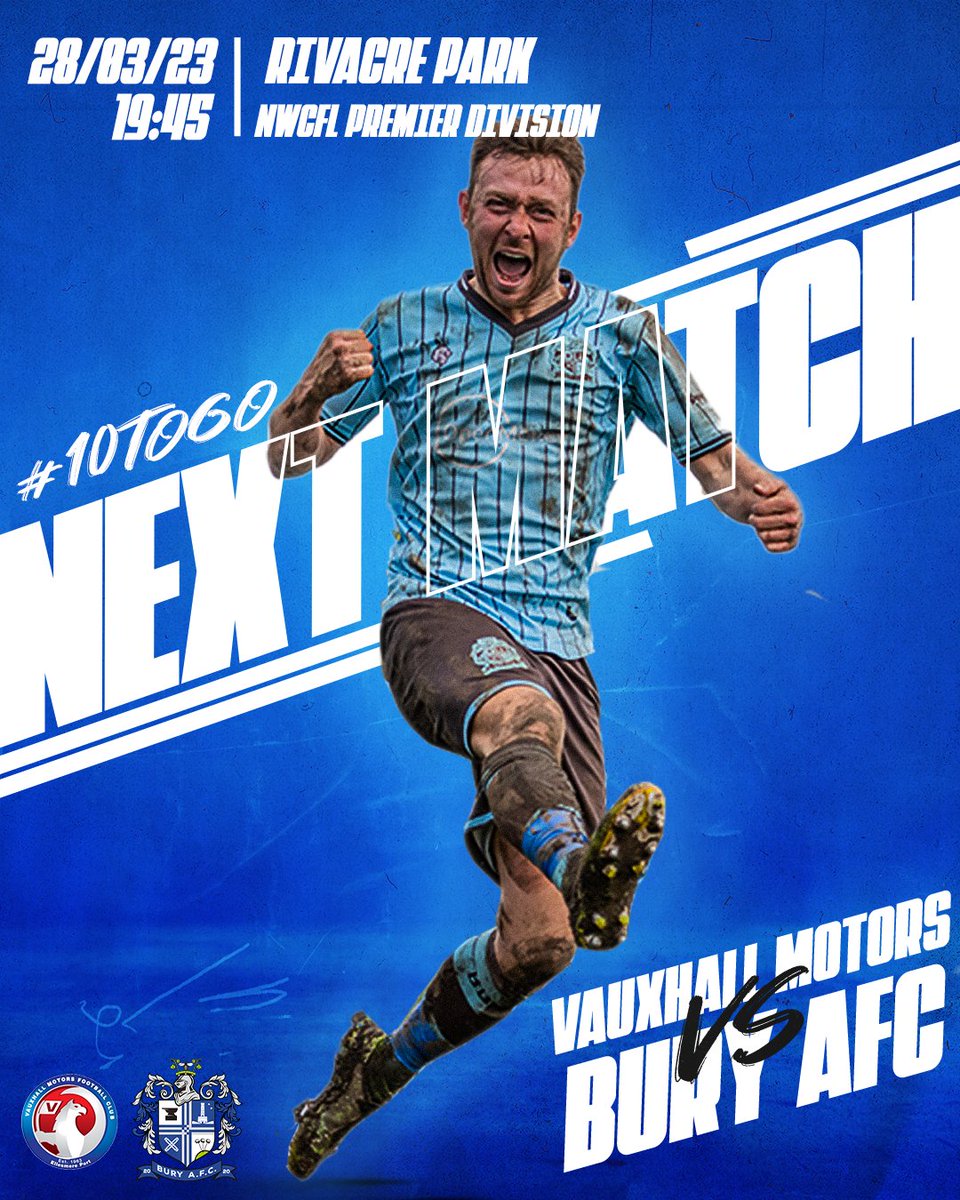 buryfc_women's tweet image. ⚪️🔵𝑵𝑬𝑿𝑻 𝑼𝑷⚪️🔵

We're on the road to @Vauxhallmotorfc as we head into the final ten games of the campaign this coming Tuesday!

Get over there in numbers and get behind the team!

#10ToGo

#BuryAC | #YourTown | #YourTeam