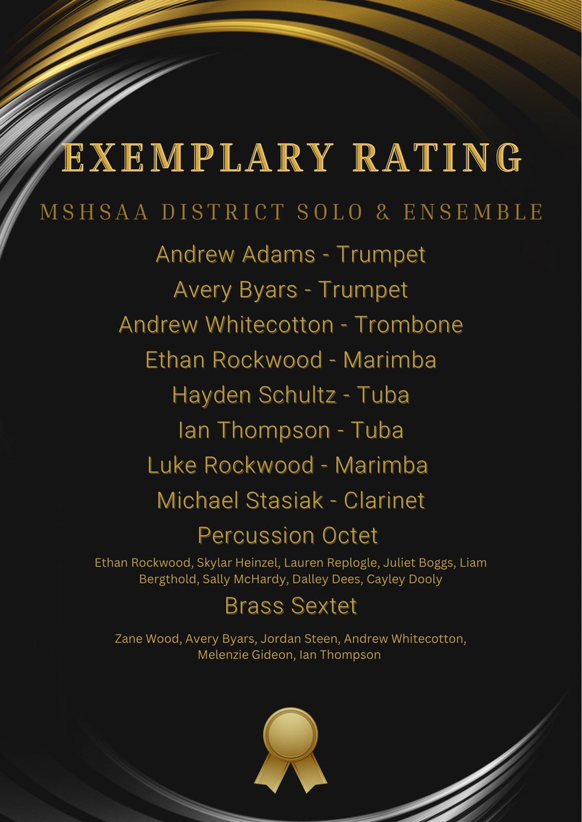marshfieldbands's tweet photo. Congratulations to all our students who performed at MSHSAA District Solo &amp; Ensemble today and to those who are advancing to State! #mjayselevated @MHSBluejays @Marshfield_R1 @MarshfieldActi1 https://t.co/Sxt8i7s1S8