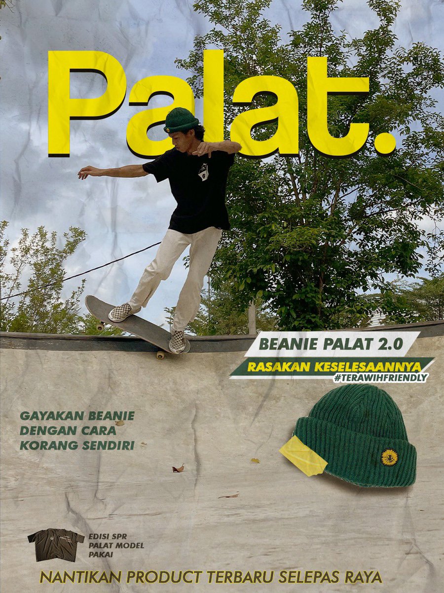 Palatmy's tweet photo. Salam Ramadan!!💫

Dapatkan Beanie Palat 2.0 dengan harga promo terhad pada bulan ramadan ini

Dm kami sekarang untuk order!!

Color code : Gr33n
#palat #palatmy #99realitipalat #terawihfriendly #beanie #sapotlokal #inilokalah #malaysia #skatelife #skate #skatecommunity #malaysia https://t.co/0nUAjreJpb