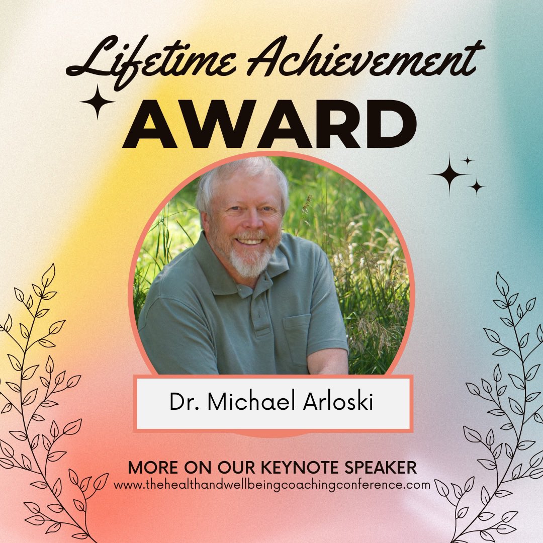 We’re thrilled to formally announce our second keynote speaker, Dr. Michael Arloski, who will also be honored with The Lifetime Achievement Award for his exceptional and integral contributions to the field of #wellness and #healthandwellnesscoaching 🙌🏽🏆💚

Come join us 6/17-18!