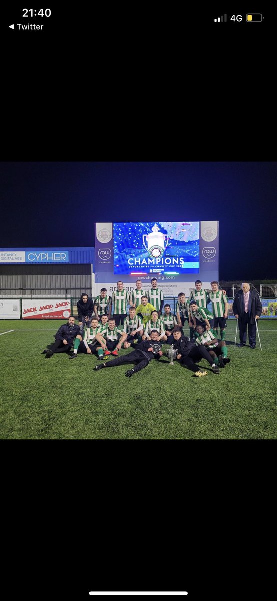 Charity cup champs🏆💚🖤