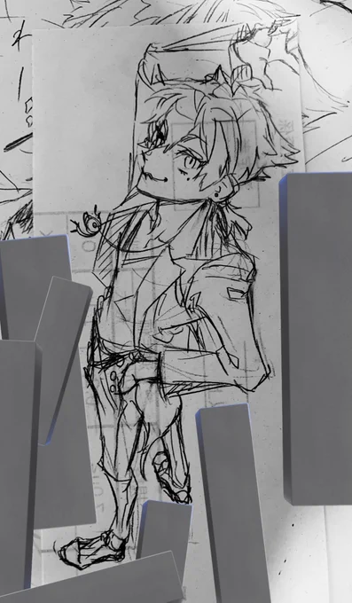 やってみたかった上からみたふしみ
汚ぇ紙に描いちまったし
見切り発車だからピース見切れたしなける 