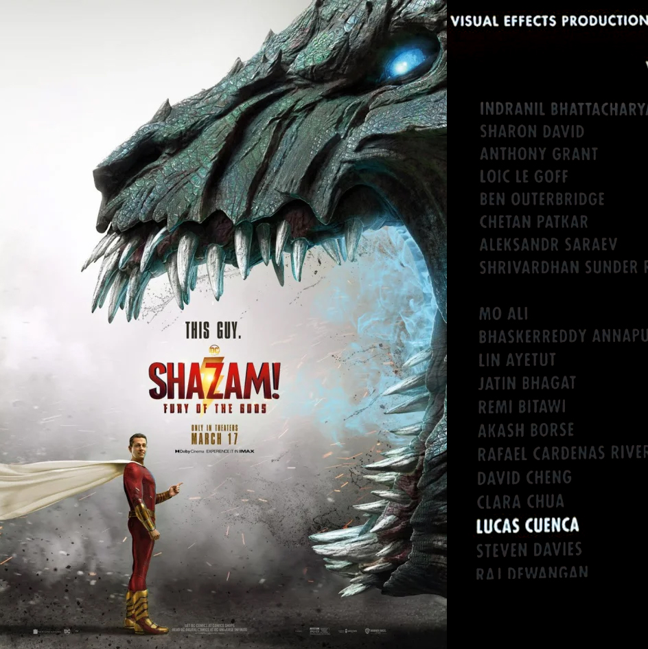 Man this one was awesome !!! Loved working on this show, I mean we did a huge Dragon !!! I think we need to do more of them ! <a href="/dneg/">DNEG</a> 
In this film i lead the creature work ( design/assets ) and sculpted/model/facials of the Dragon.
#shazamfuryofthegods #dneg #vfx #creatures