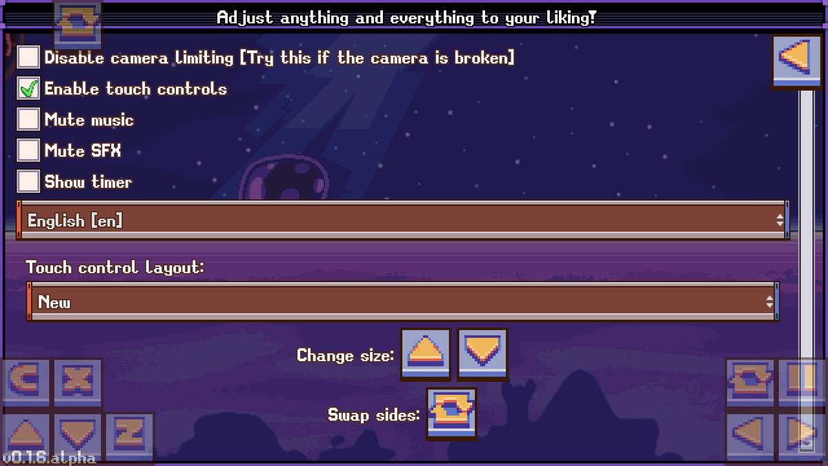 TeamRedux's tweet photo. #ScreenshotSaturday for #63Redux, part 2!
We'd like to show the new settings menu, fit with brand new options for customizing your controls. We hope you like it!
#IndieDev #SM63 #SuperMario https://t.co/xgrjzyP3MS