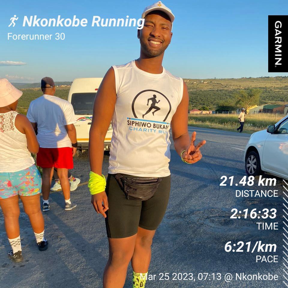 SiphamandlaPolt's tweet photo. Siphiwo Bukani Charity Run 2023
#runningforpurpose
#RunningWithSoleAC
#RunningWithTumiSole
#IPaintedMyRun
#TrapnLos
#IChoose2BActive
#FetchYourBody2023
#90dayswithoutsugar https://t.co/zvey1sGvDB