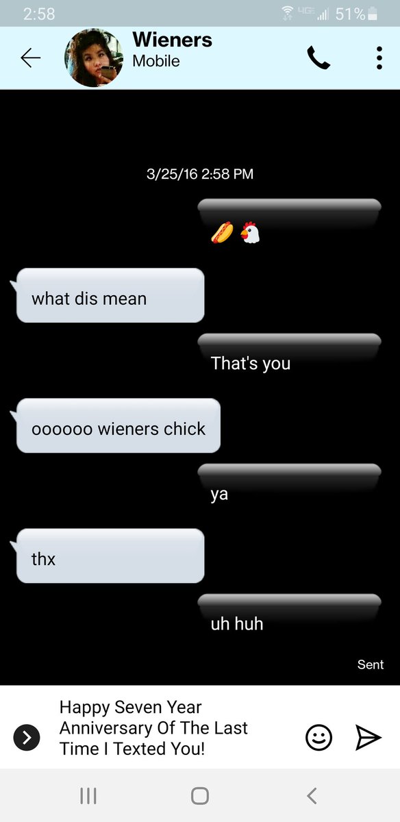 _at_hashtag's tweet photo. Hey @HelloWieners! Happy 7even Year Anniversary Of The Last Time I Texted You! 🥳7️⃣ https://t.co/nlrRgTf8Mz
