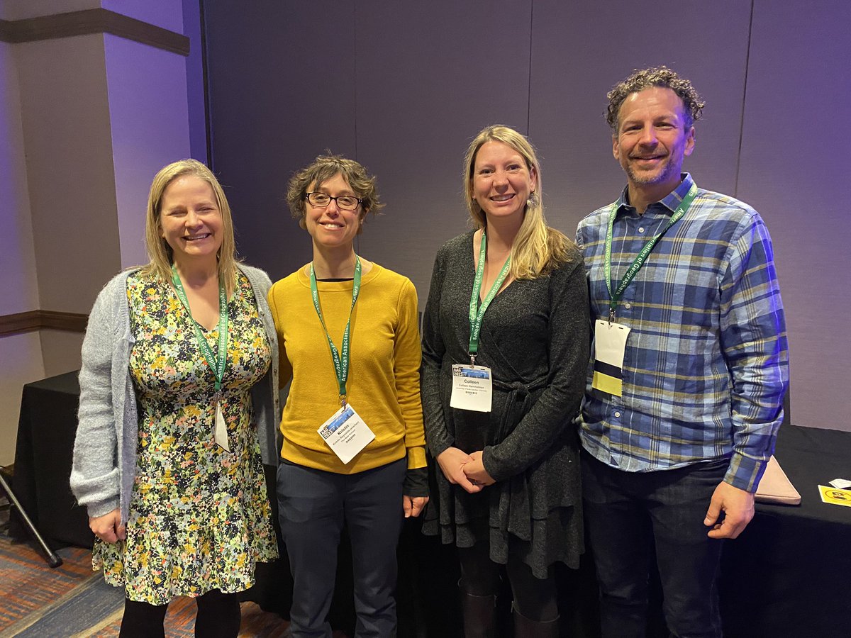 Such a pleasure to be part of the @theAAG Radical Food Geographies session today and meet @BrisUniPress book editors @cultivatejust @CharlesLevkoe and @HammelmanC I can’t wait for the book! #AAG #2023aag