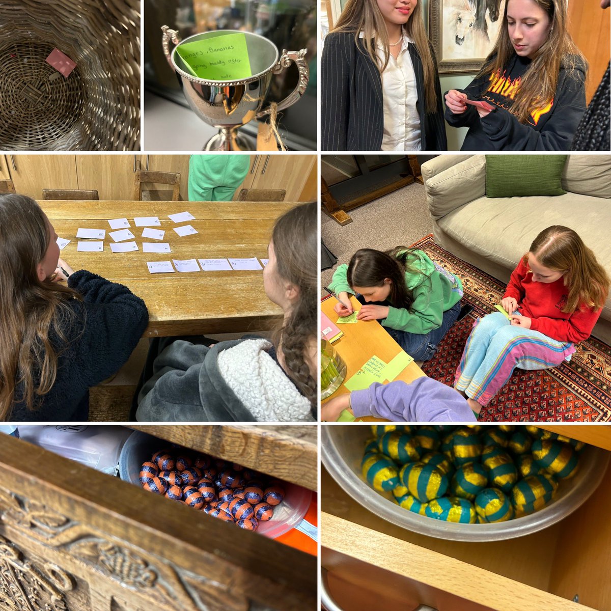 AmpColl_StA's tweet photo. A super egg hunt this evening with clue trails devised by the girls themselves. https://t.co/yeNcIpchFN