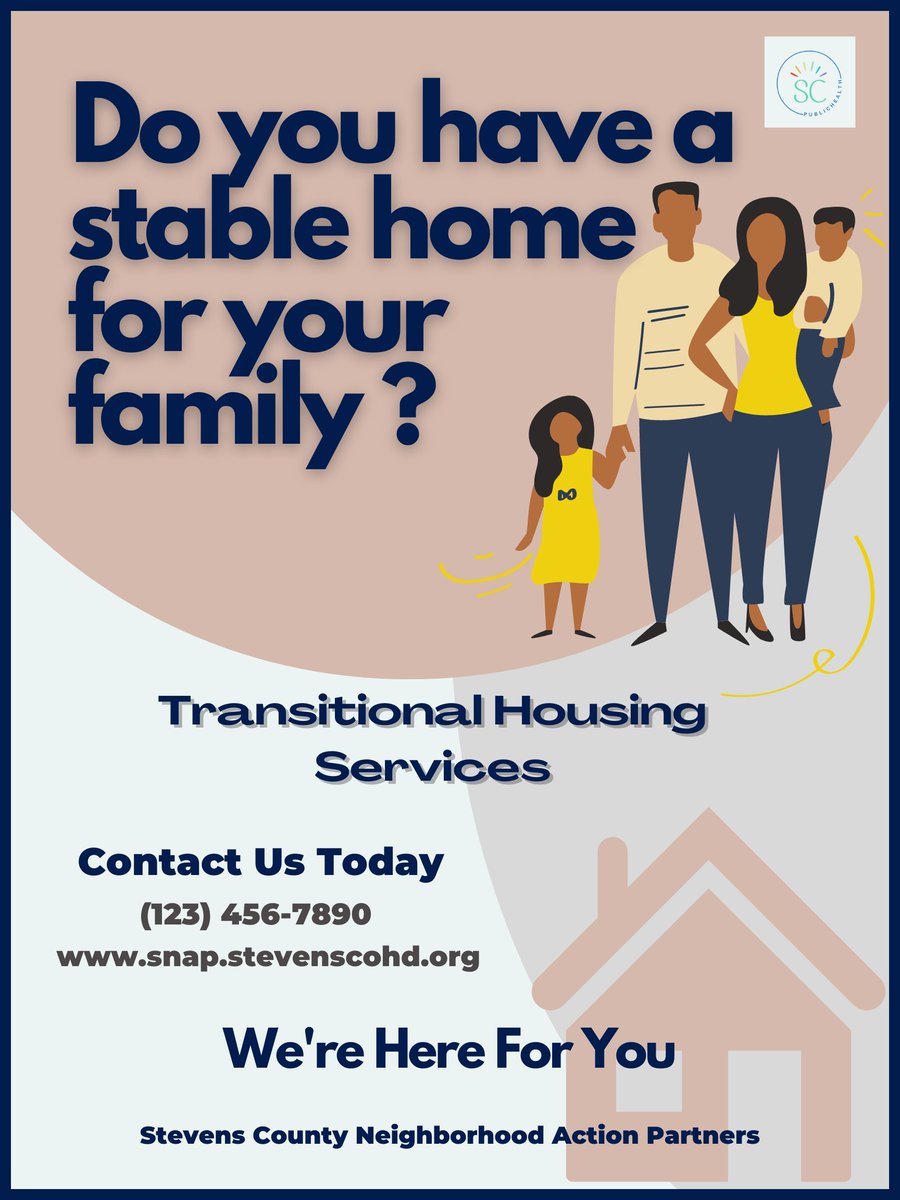 We’ve got your back! Experiencing homelessness is overwhelming, especially for parents who are trying to provide for their family. We're here to help with transitional housing. See if you are eligible. snap.stevenscohd.org #TransitionalHousing  #Homelessness #StevensCounty