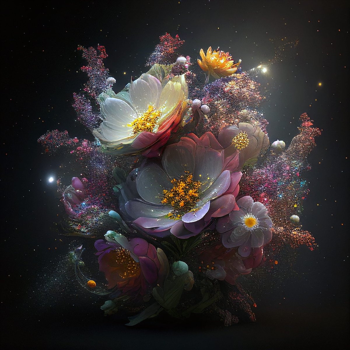 🌌🌼 Space Garden: Ethereal Galaxies that Resemble Beautiful Flowers 🌼🌌