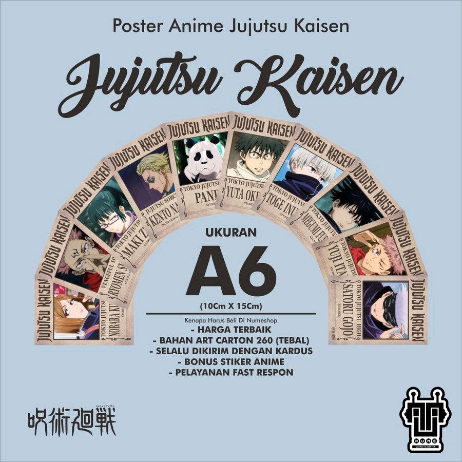 numeshop's tweet image. Saya menjual Poster Anime Jujutsu K... seharga Rp1.800. Dapatkan di Shopee sekarang! shopee.co.id/numeshop/12678… #ShopeeID