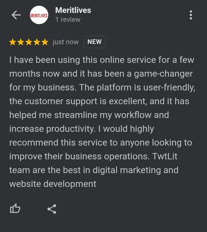 tlit_tw's tweet image. Review by our clients 

I have been using this online service for a few months now and it has been a game-changer for my business.
@withconvexity 
#webcreations 
#webdesigning 
#tundeednut
@mufasatundeednut