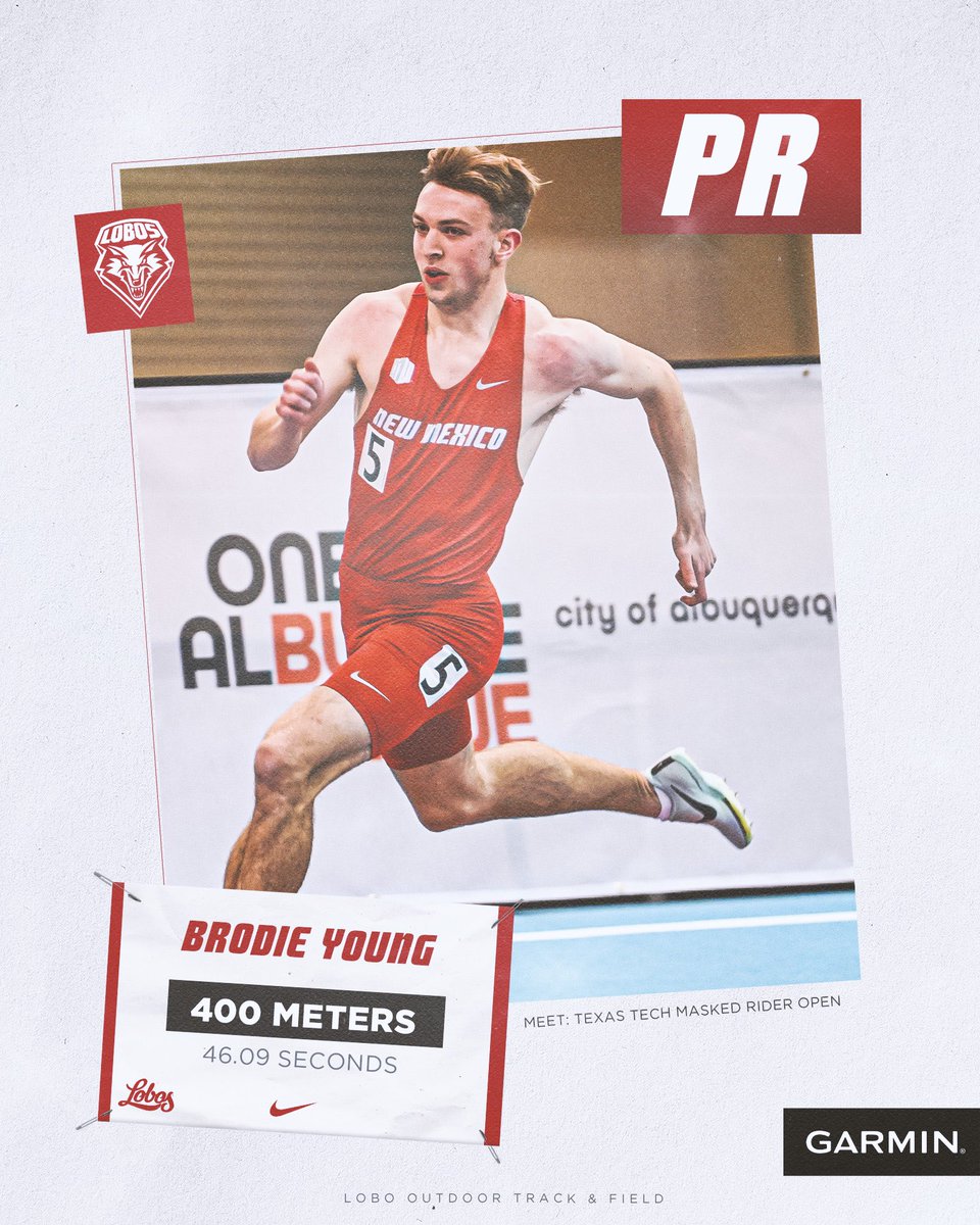 Big time PR for this guy. If his outdoor season is anything like his indoor season, this will be the first of many 💪

#GoLobos 🐺