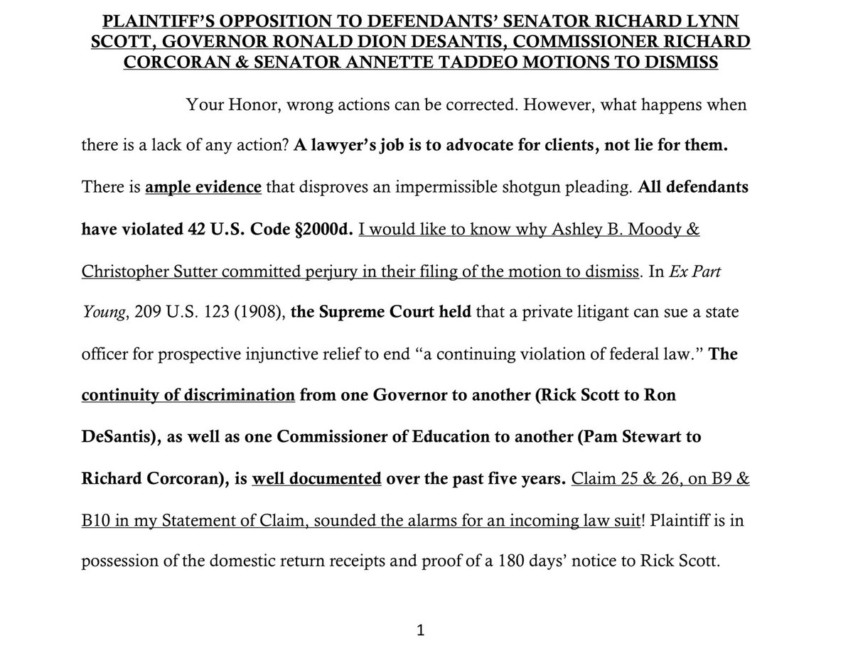 BoldResister's tweet photo. @SenRickScott 🚨 BOMBSHELL TONIGHT: RICK SCOTT IS GUILTY OF BAILING OUT ON HIS CONSTITUENTS! He even went as far as having AG Moody commit perjury for him &amp; Ron DeSantis in District Court. Perjury is considered an obstruction of justice. It’s time you come clean! 🎬@All100Senators @SenateDems https://t.co/4MSnB9WoUh