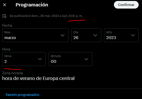 l_salva's tweet photo. Que nos devuelvan la hora que nos han robado...
#TestingTwitter https://t.co/VQSlazZEig