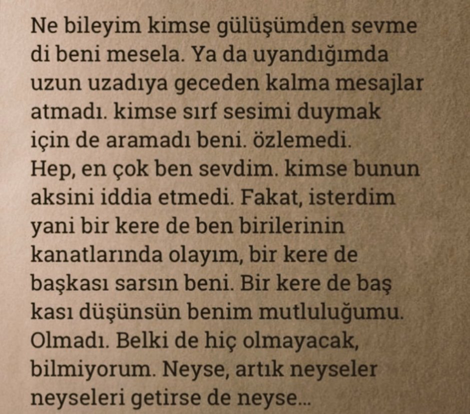 Neyse ..