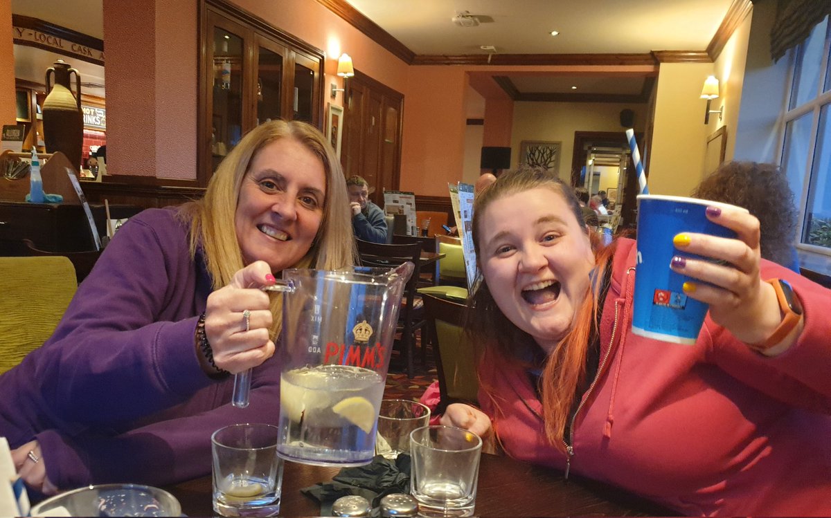 saintcath22's tweet photo. Of course we had to have a debrief after and some food.  No alcohol was consumed (not sure the folk at the table next to us were convinced of this)  Loads of giggles and a great catch up. https://t.co/vM4YVhYvTR