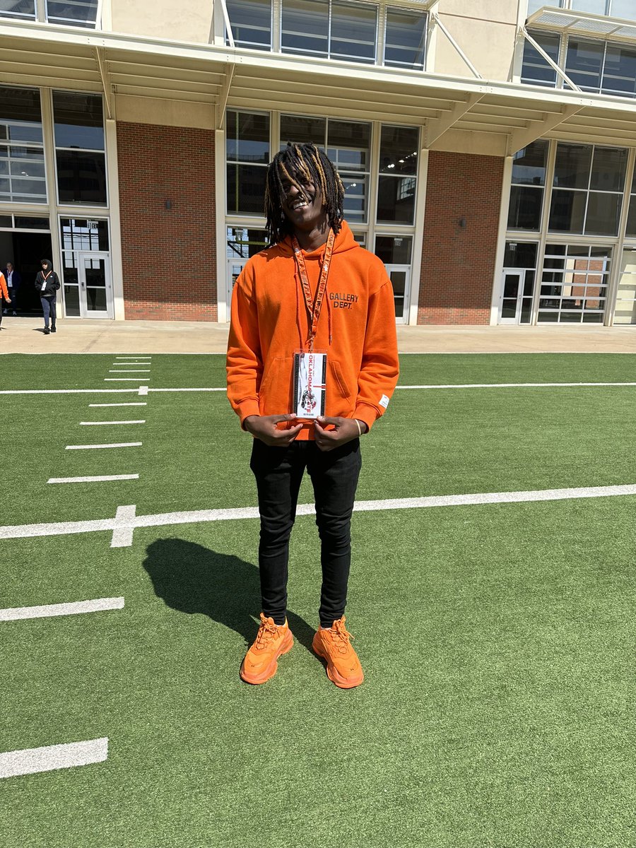 RailynAdams2's tweet image. Had an amazing day at @CowboyFB really loved thanks Pokes Nation #GoPokes 🧡🖤